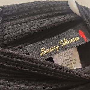 Sexy Diva Black Ribbed Top